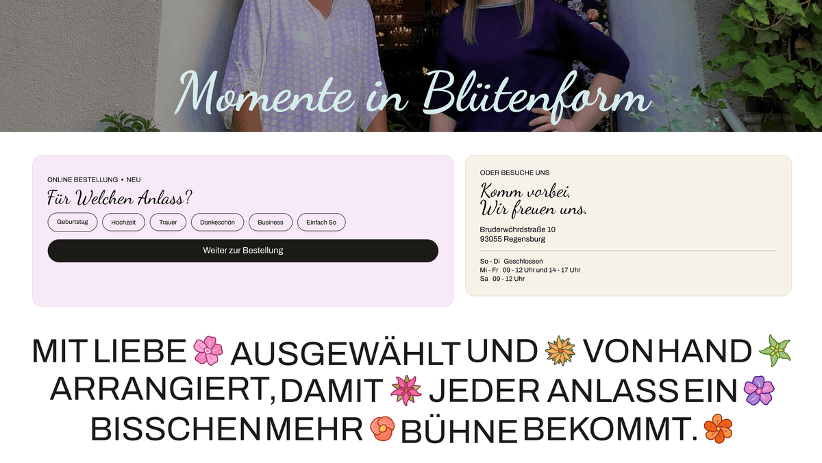 Blumenbühne screen 1