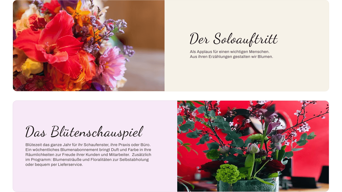 Blumenbühne screen 2