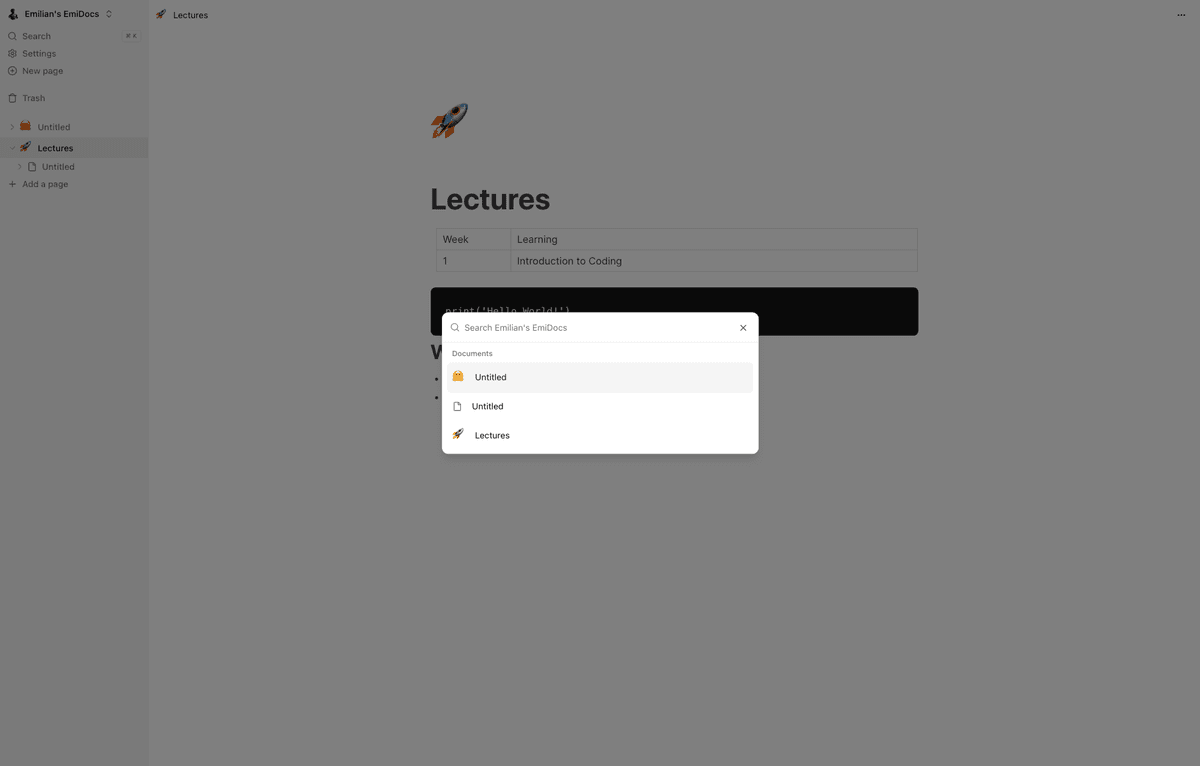 EmiDocs screen 4