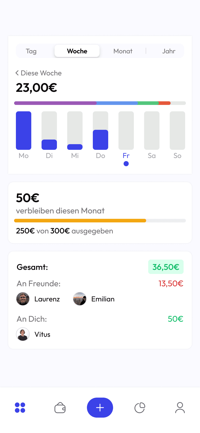 TrackBud screen 1
