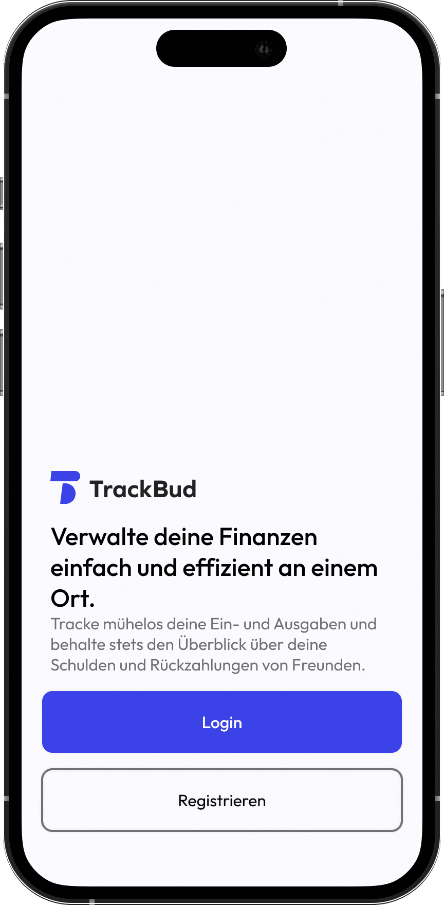 TrackBud app preview